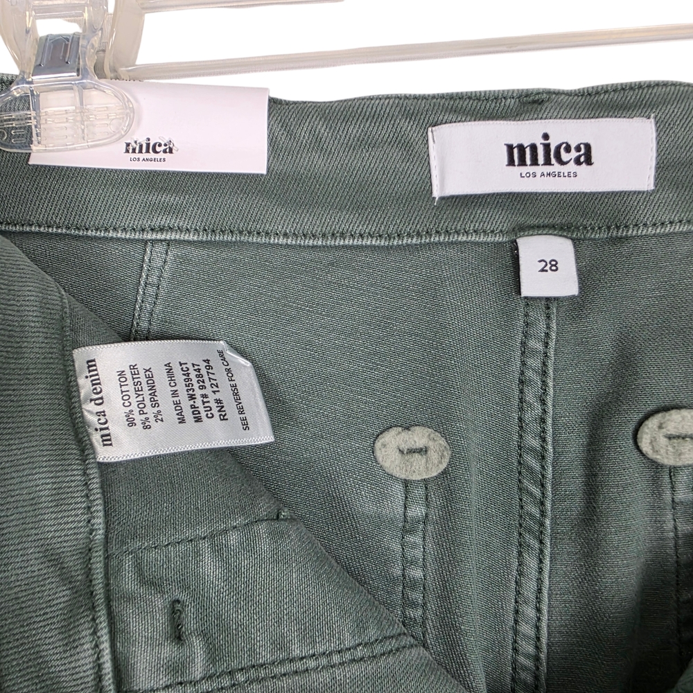 NWT Mica Jeans - Light Green High Waisted Wide Leg Womens Jeans - Picture 12 of 16